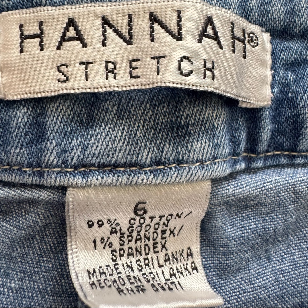 Hannah Stretch Mid Rise Denim Capri Jeans Size 6 - Picture 4 of 7